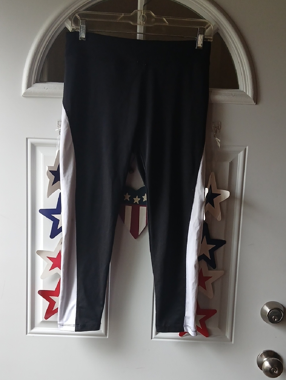 Ambiance Black & White  Athletic Leggings